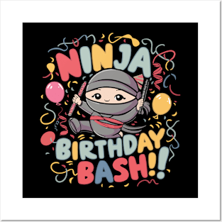 Cute Birthday Ninja Posters and Art